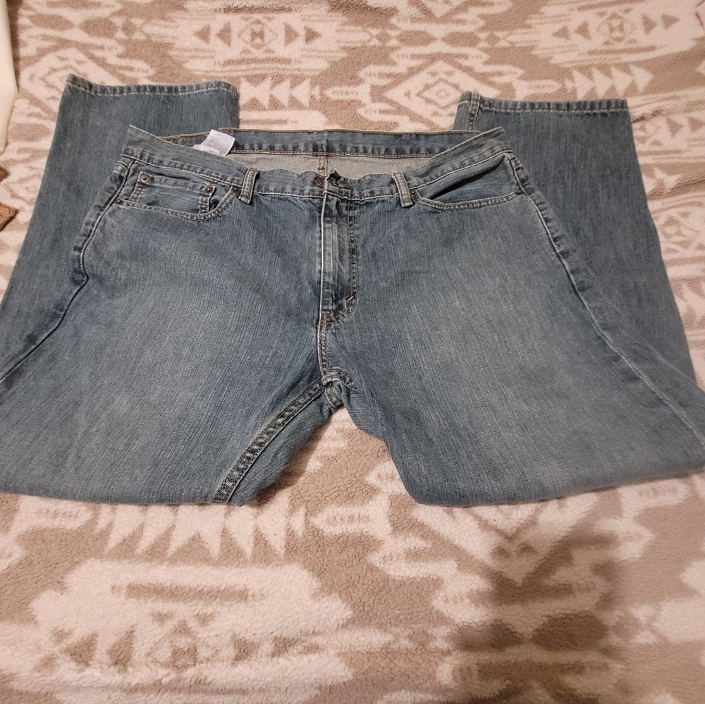 Levi's Blue Denim Jeans with Classic Patch W 38 X L 30